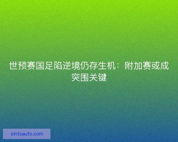 世预赛国足陷逆境仍存生机：附加赛或成突围关键